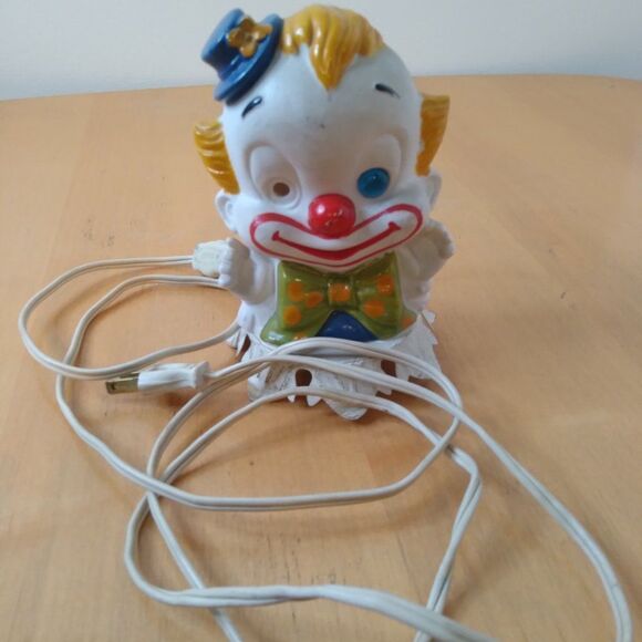 Vintage Underwriter Laboratories Portable Lamp Clown Light - Picture 6 of 6